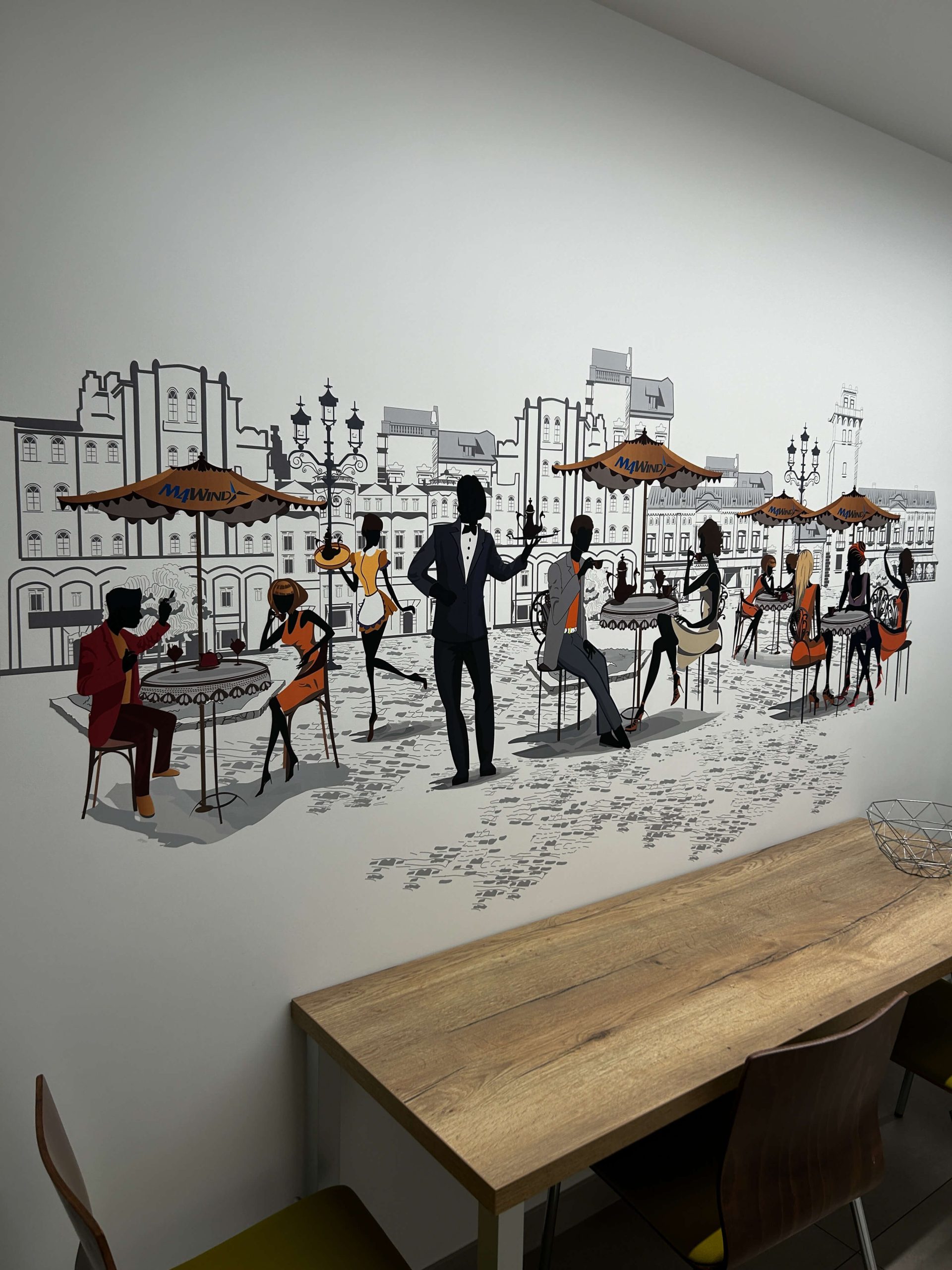 Mural z czaszka